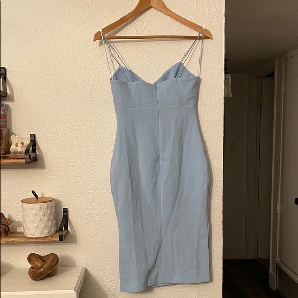 NWT Likely Light Blue Midi Dress with Spaghetti Straps Size 0 - Picture 4 of 7